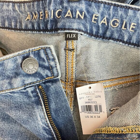 American Eagle 90s Straight Leg Flex Stretch Denim Blue Jeans Mens 36 New nwt - Picture 9 of 14